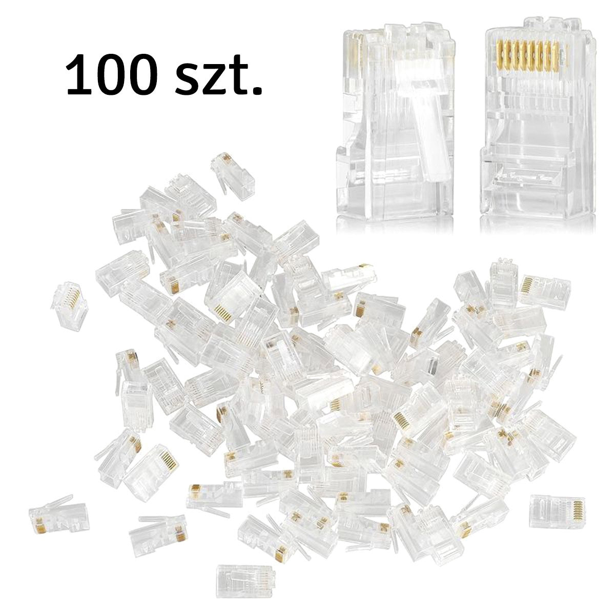 RJ45 PATARIMAS (100SZT) - gaukdaugiau.lt