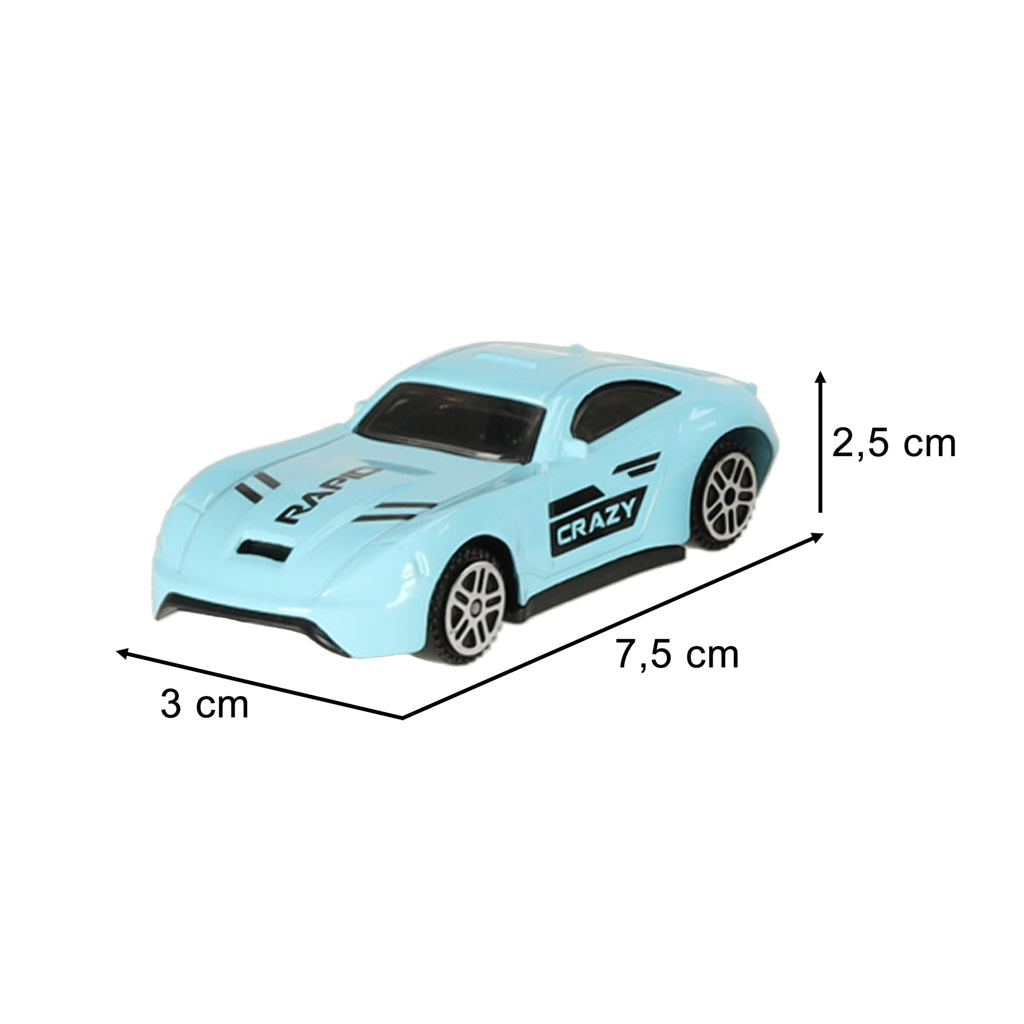 Metalinių automobilių rezorakų rinkinys 16vnt. 7,5cm