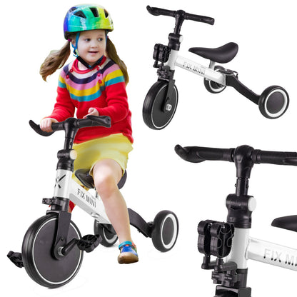 Trike Fix Mini krosinis triratukas 3in1 su pedalais baltas