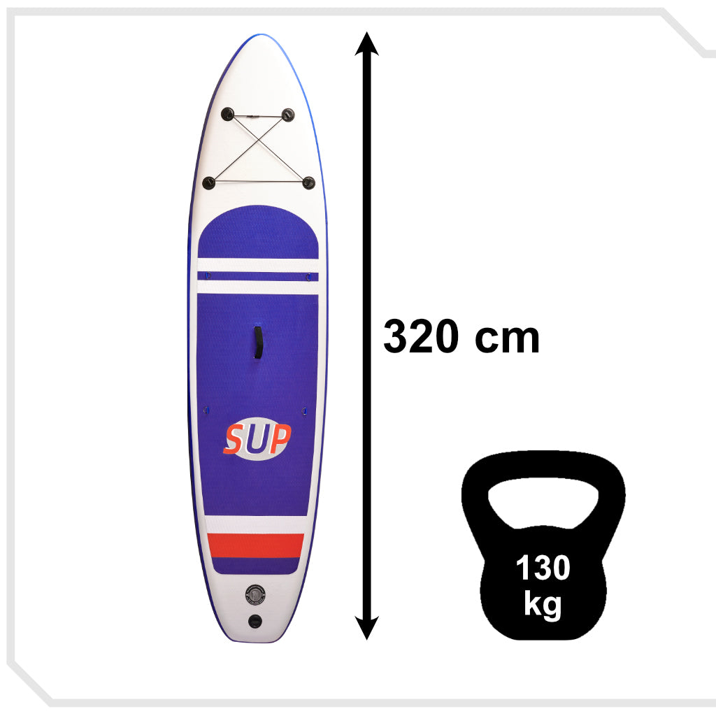 SUP Pripučiama lenta su priedais pilka 320cm - gaukdaugiau.lt