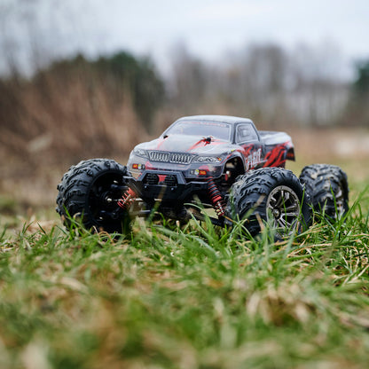 RC automobilis Q901 bešepetėlinis 1:16 2.4G 4CH 52km/h raudonas