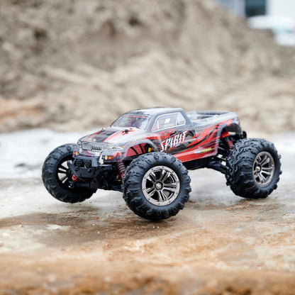 RC automobilis Q901 bešepetėlinis 1:16 2.4G 4CH 52km/h raudonas