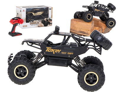 RC automobilis Rock Crawler 1:12 4WD METAL juodas