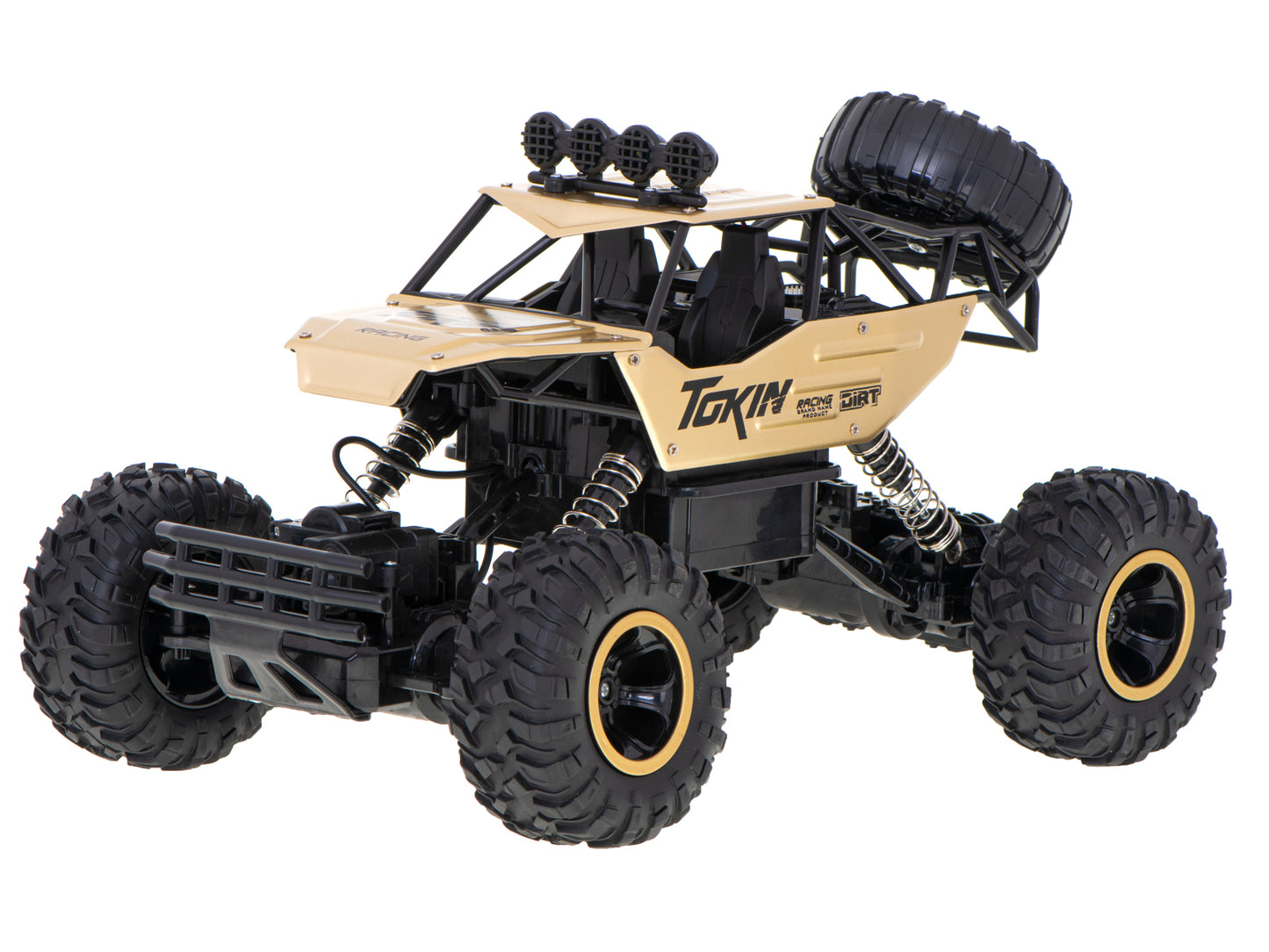 RC automobilis Rock Crawler 1:12 4WD METAL aukso spalvos