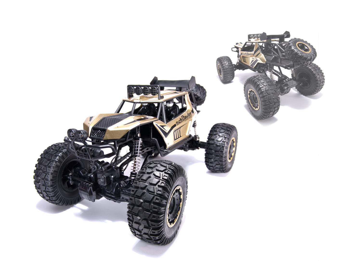 RC automobilis Rock Crawler 2.4GHz 1:8 51cm aukso spalvos