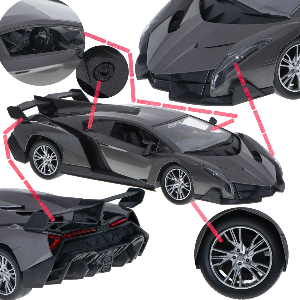 RC nuotoliniu būdu valdomas lenktynių modelis 1:12 automobilis