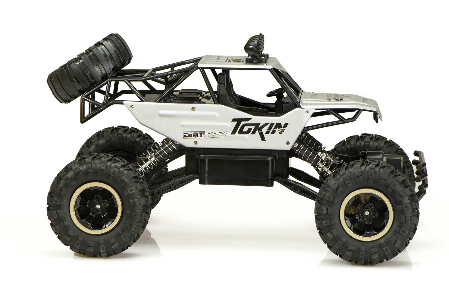 RC automobilis Rock Crawler 1:12 4WD METAL silver