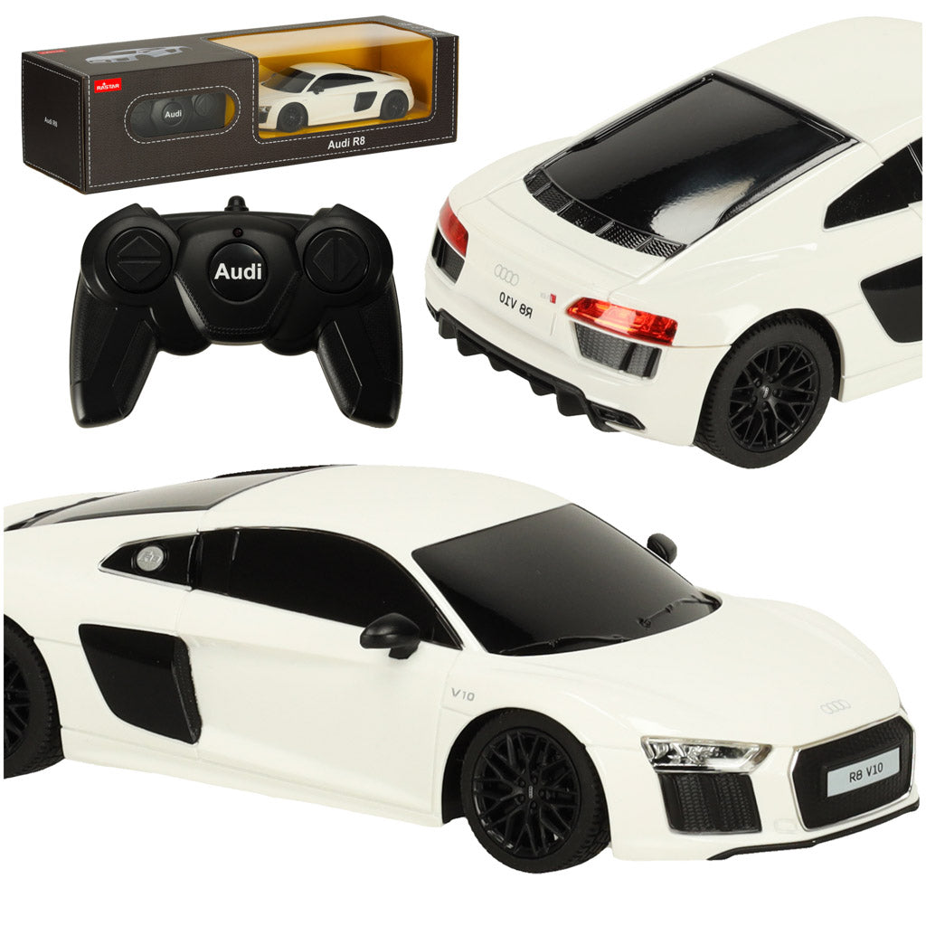 Радиоуправляемая машинка 1:24 AUDI R8 2015 белая 