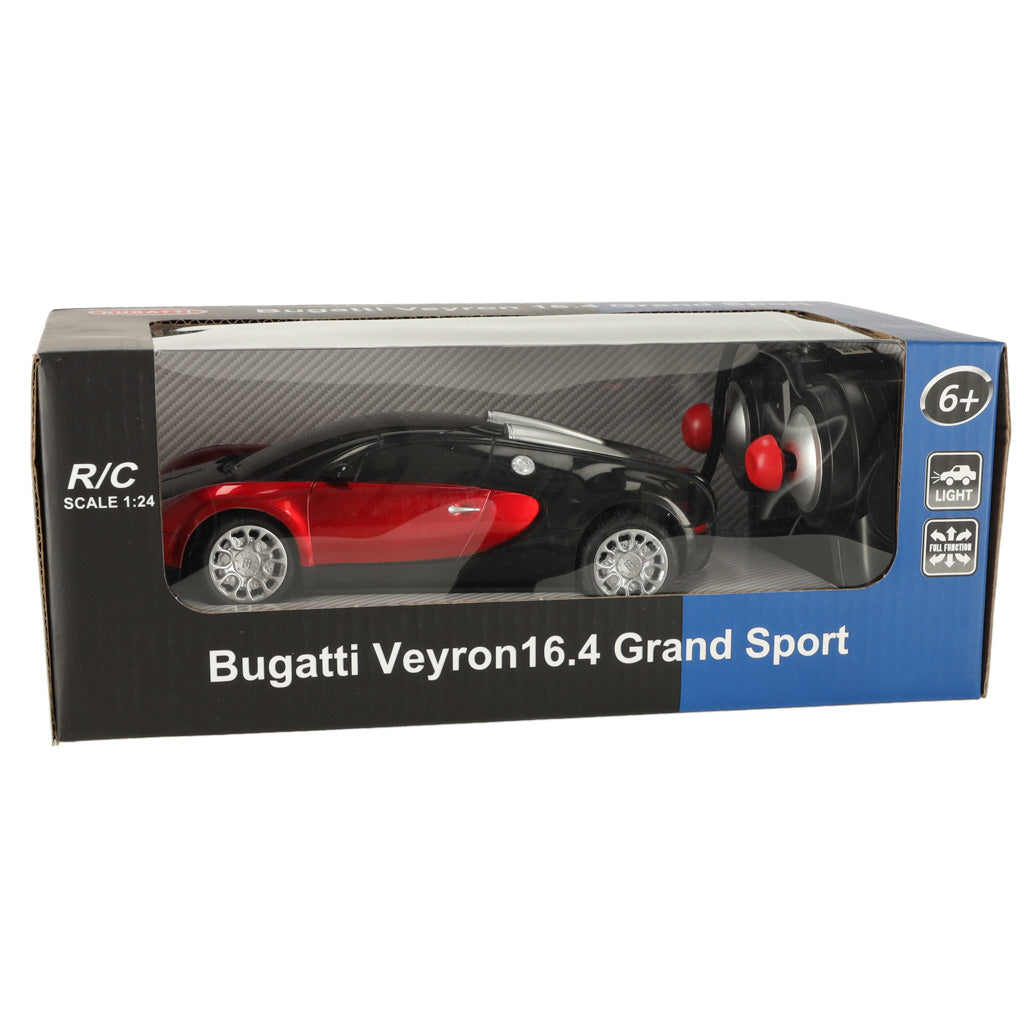 Bugatti Veyron RC automobilio licencija 1:24 raudona