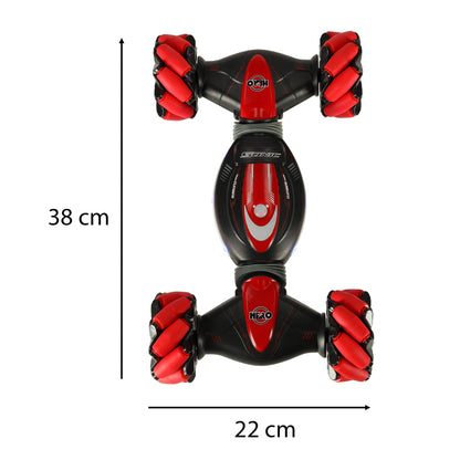 RC automobilis Triukai šokių triukas 360 raudona