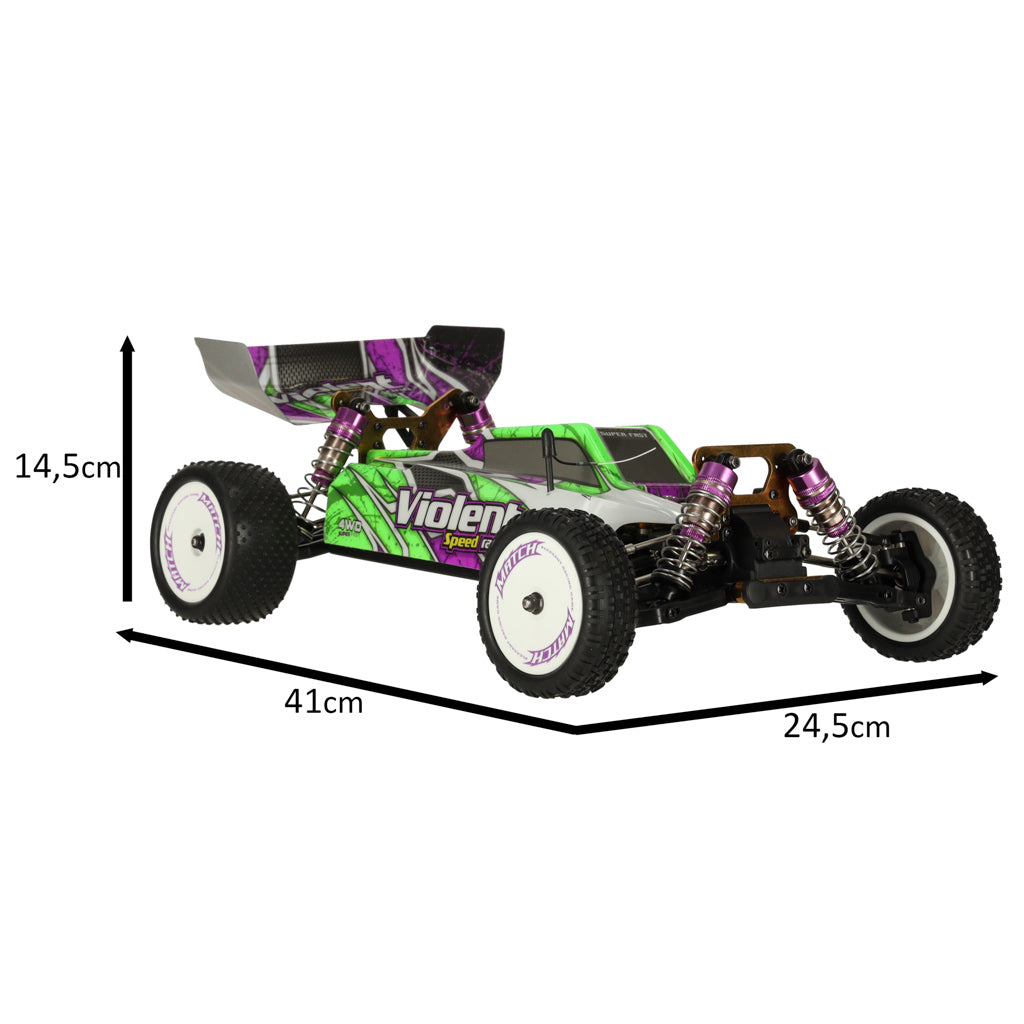 Nuotolinio valdymo automobilis RC WLToys 104002 1:10 4WD 2.4Ghz