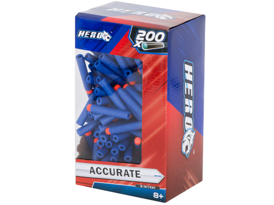 Strėlės, suderinamos su NERF 7,2 cm paleidimo įrenginiu BOX 200 vnt.