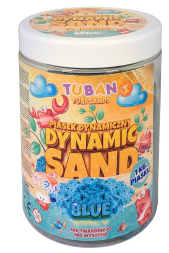 TUBAN Dynamic Sand 1kg mėlynas - gaukdaugiau.lt