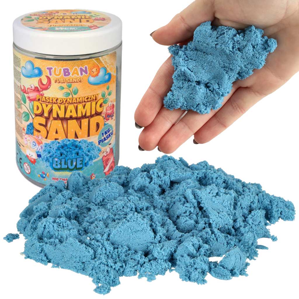 TUBAN Dynamic Sand 1kg mėlynas - gaukdaugiau.lt