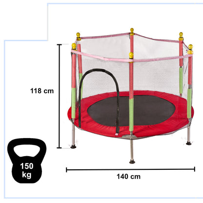 Bērnu dārza batuts 140 cm sarkans 