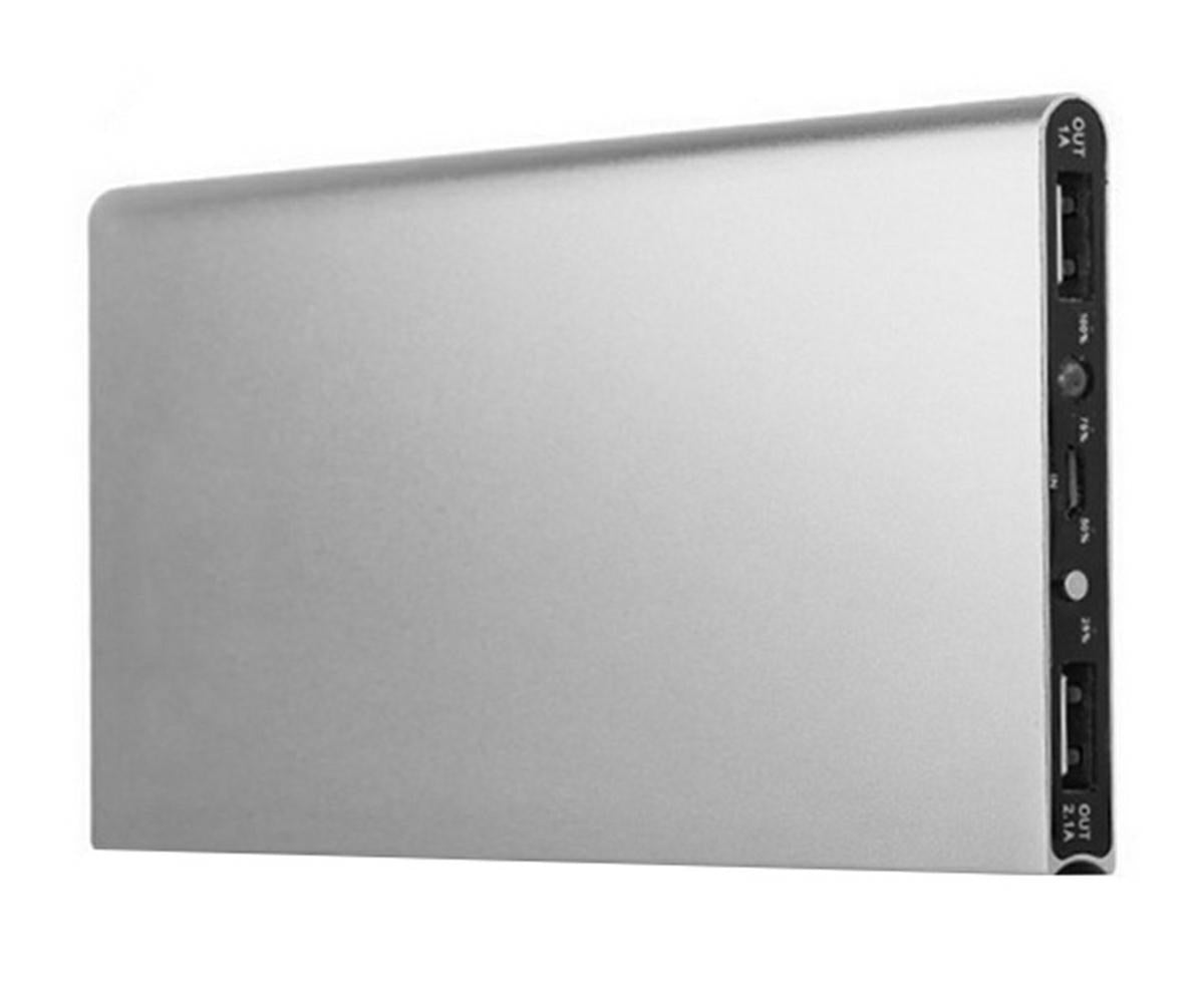 POWER BANK 20000 SLIM ALU SILVER - gaukdaugiau.lt