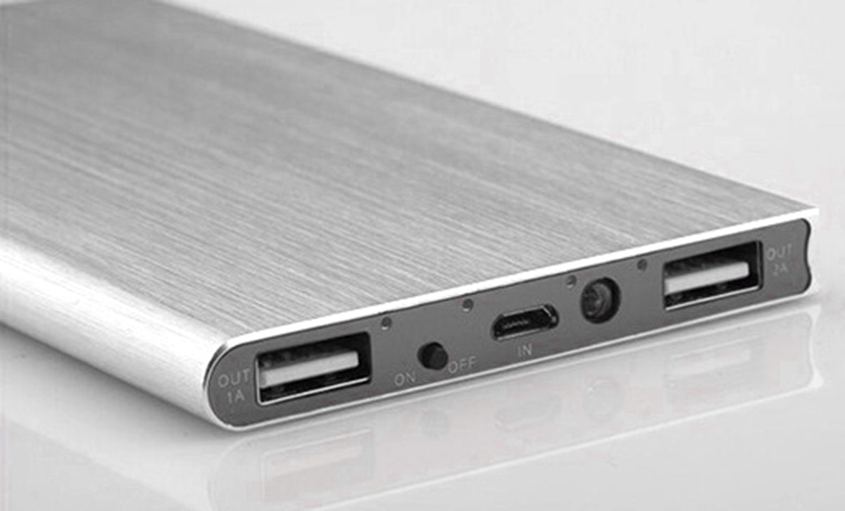 POWER BANK 20000 SLIM ALU SILVER - gaukdaugiau.lt