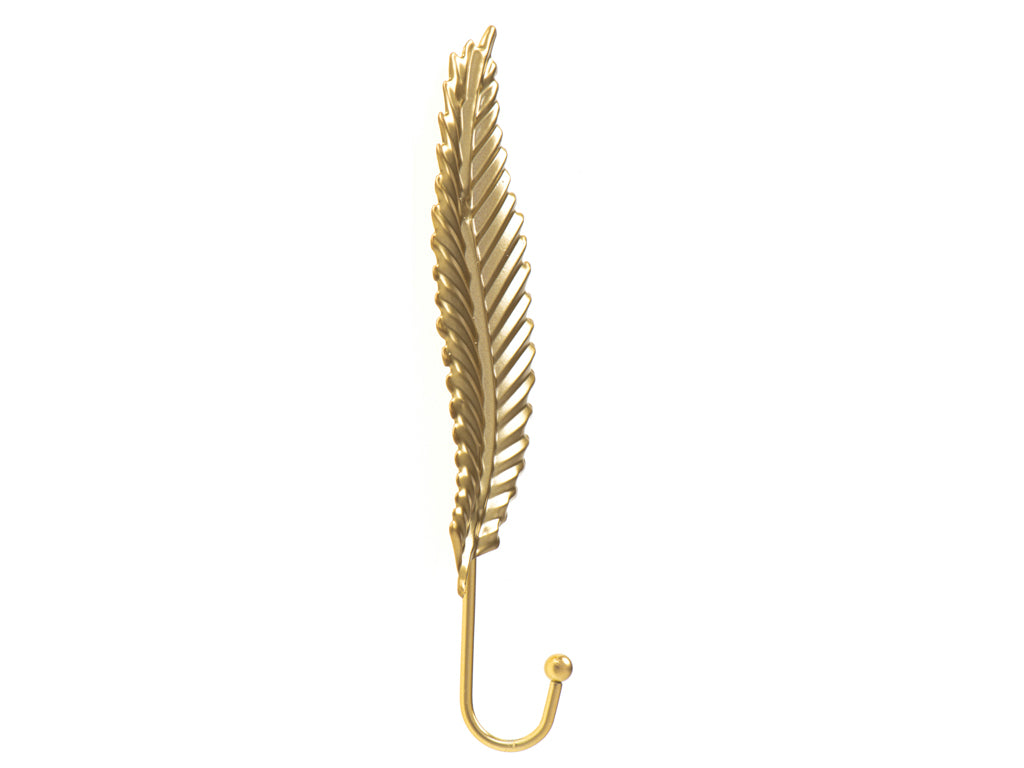 Kabyklos kabliukas metalinė rankena aukso lapas 20cm - gaukdaugiau.lt