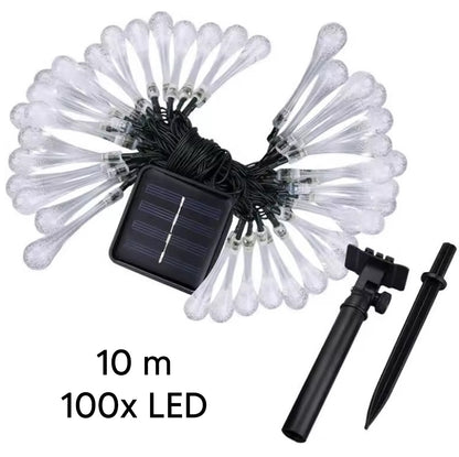 Garland Lempos 10M - 100LED Saulės Apšvietimo Rinkinys - gaukdaugiau.lt