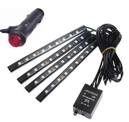 AUTOMOBILIO VIDAUS APŠVIETIMAS RGB4x9LED - gaukdaugiau.lt
