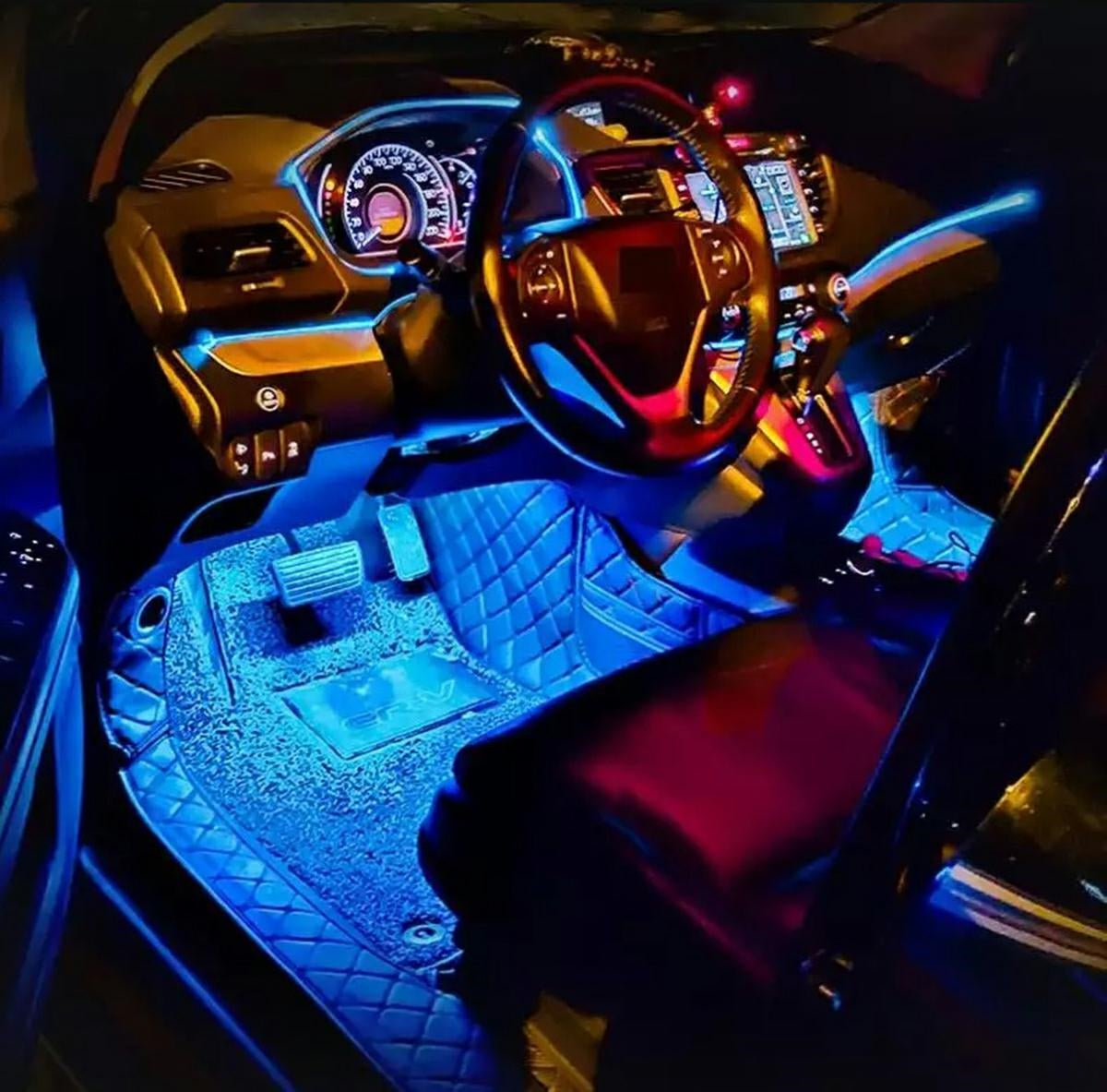 AUTOMOBILIO VIDAUS APŠVIETIMAS RGB4x9LED - gaukdaugiau.lt