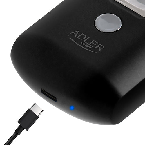 Kelioninis skustuvas su 2 galvutėmis ir USB - gaukdaugiau.lt