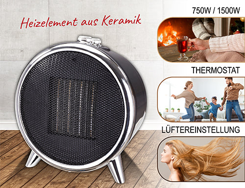 Keraminis šildytuvas 1500 W - gaukdaugiau.lt