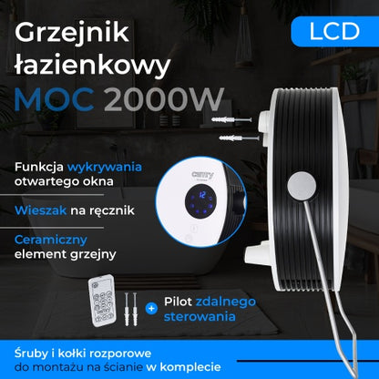 Vonios šildytuvas su lcd ekranu - gaukdaugiau.lt