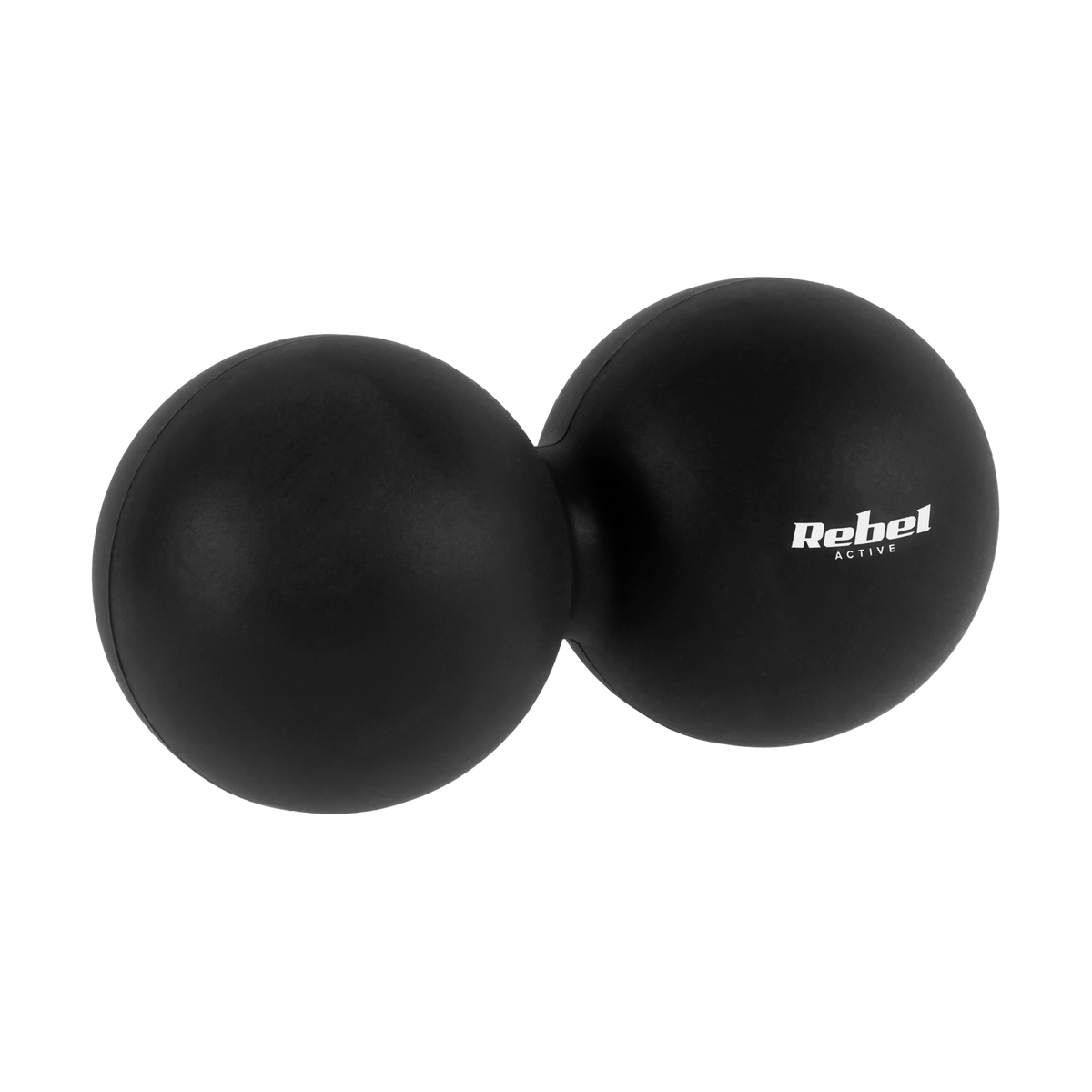 Duoball dvigubas masažinis kamuoliukas 6,2 cm, spalva juoda, medžiaga silikonas, PremiumLine ACTIVE - gaukdaugiau.lt
