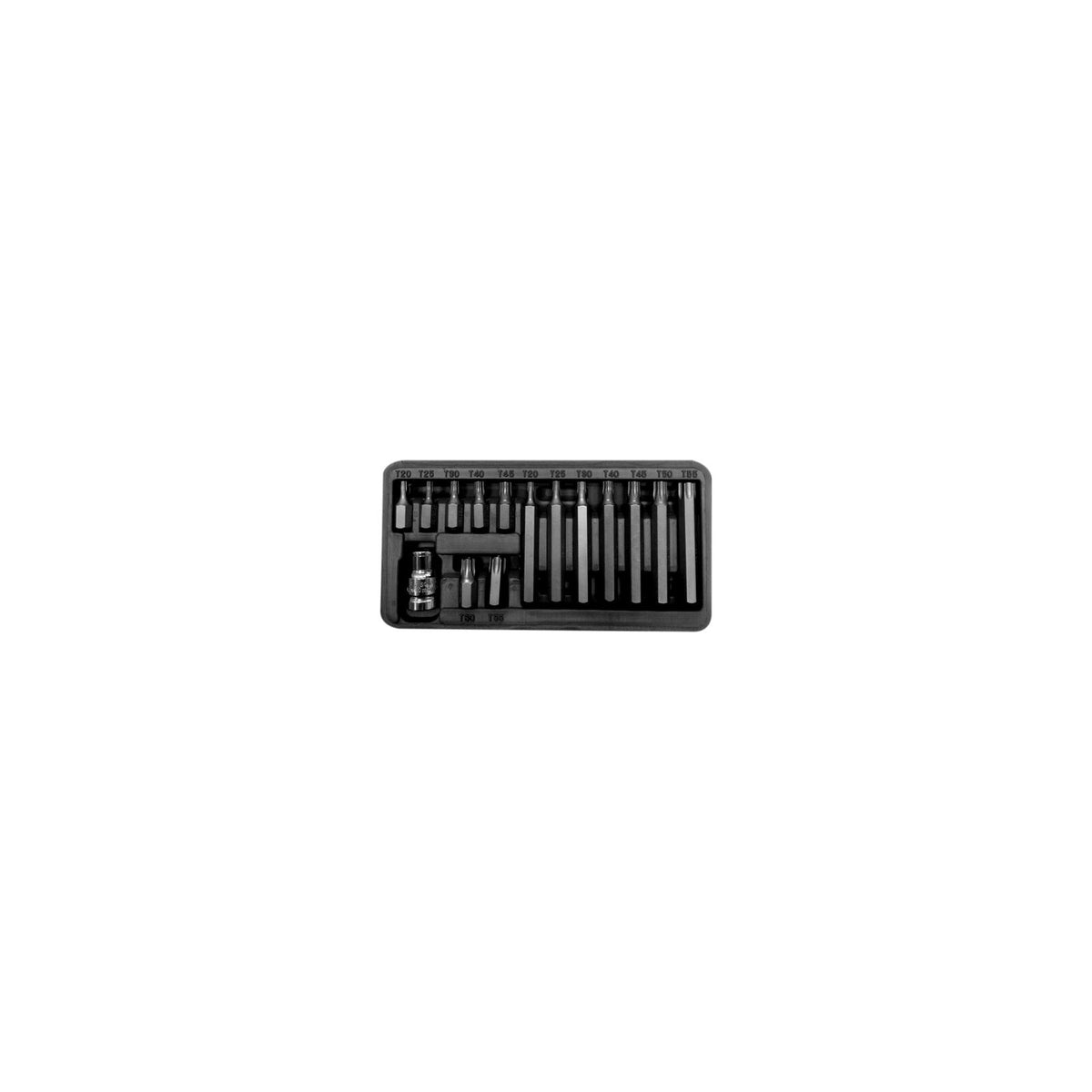 antgaliai, antgaliai, 3/8 colio Torx Security T20-T55, L=30/75mm, 15 elementų - gaukdaugiau.lt