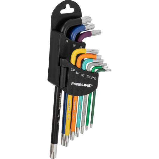 Torx veržliarakčių ilgas rinkinys 9 vnt. t10-t50, s2, PremiumLine - gaukdaugiau.lt