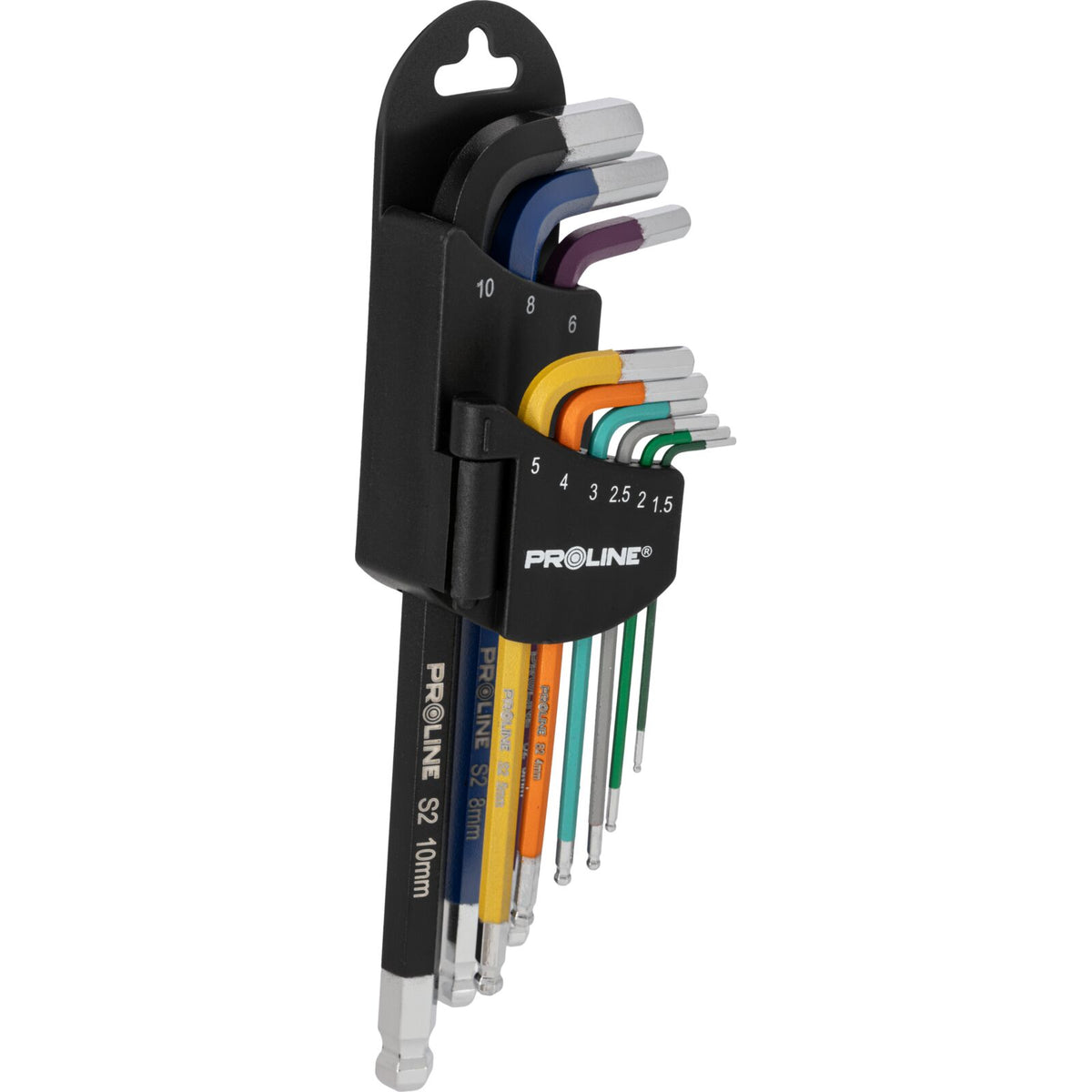Allen veržliarakčių su rutuliniais galais rinkinys 9 vnt. 1,5-10 mm, s2, PremiumLine - gaukdaugiau.lt