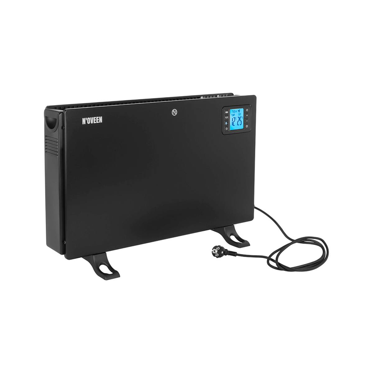 Šildytuvas konvektorius LCD SMART BLACK N'OVEEN - gaukdaugiau.lt