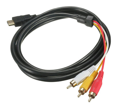 HDMI į VGA + Audio 3x Chinch RCA laidas