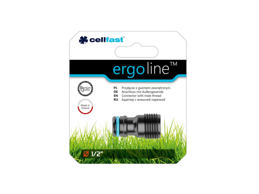 Sujungiamasis su išoriniu 1/2" sriegiu PremiumLine Ergo - gaukdaugiau.lt