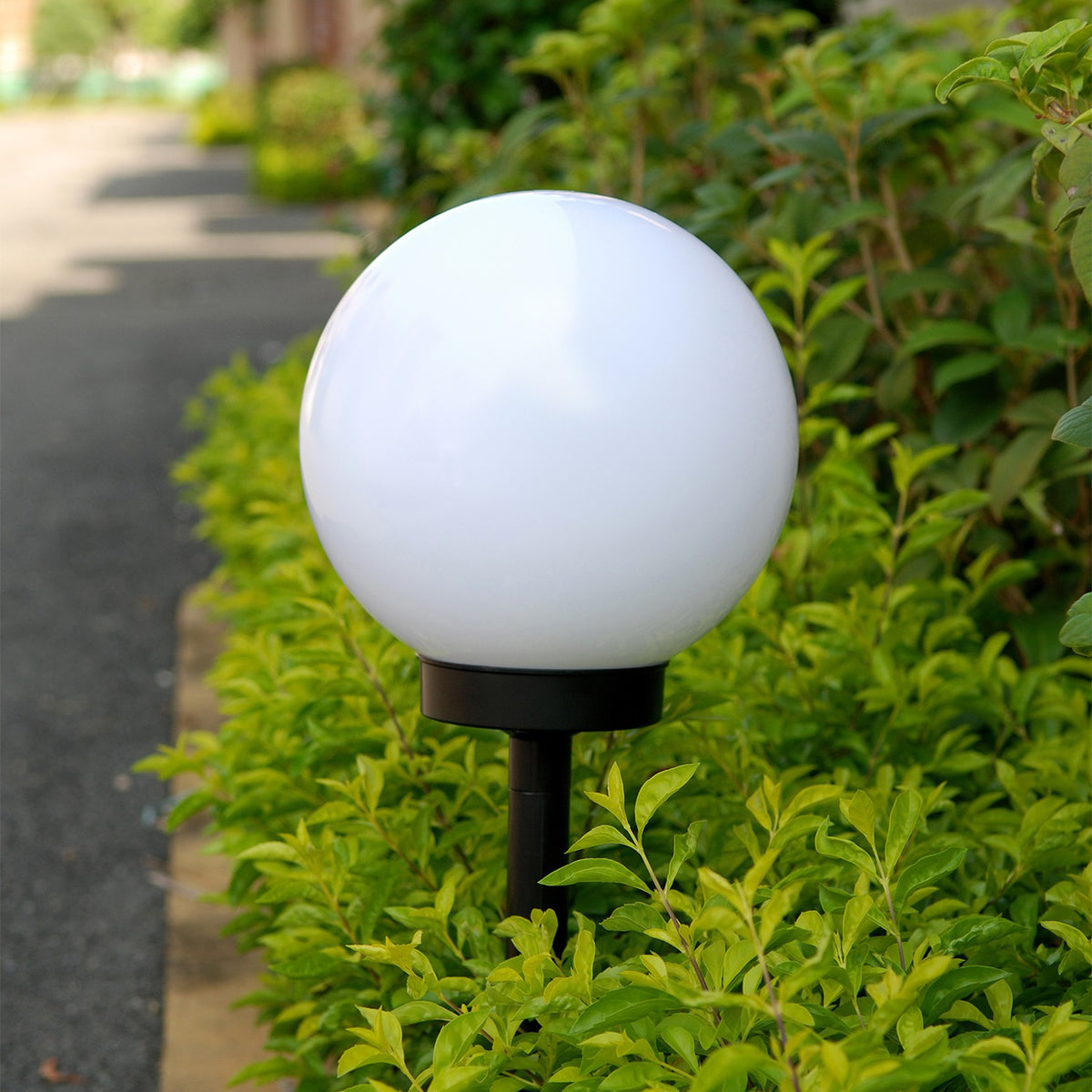 Saulės lempa laisvai stovinti sodui PremiumLine, rutulys, 15x15x48 cm, spalvotas LED RGB, GB122 - gaukdaugiau.lt