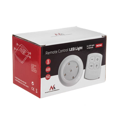 Lempa 6 LED PremiumLine, komplektas su pulteliu, ant baterijų, 3xAAA, MCE165 - gaukdaugiau.lt
