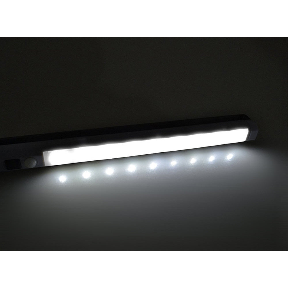 Ledo virtuvės lempa PremiumLine, po spintos 9 SMD, ant baterijų, PIR jutiklis įjungti/išjungti, MCE166 - gaukdaugiau.lt