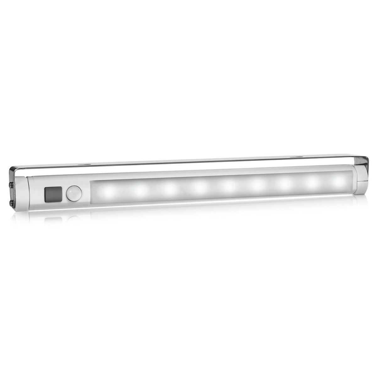 Ledo virtuvės lempa PremiumLine, po spintos 9 SMD, ant baterijų, PIR jutiklis įjungti/išjungti, MCE166 - gaukdaugiau.lt