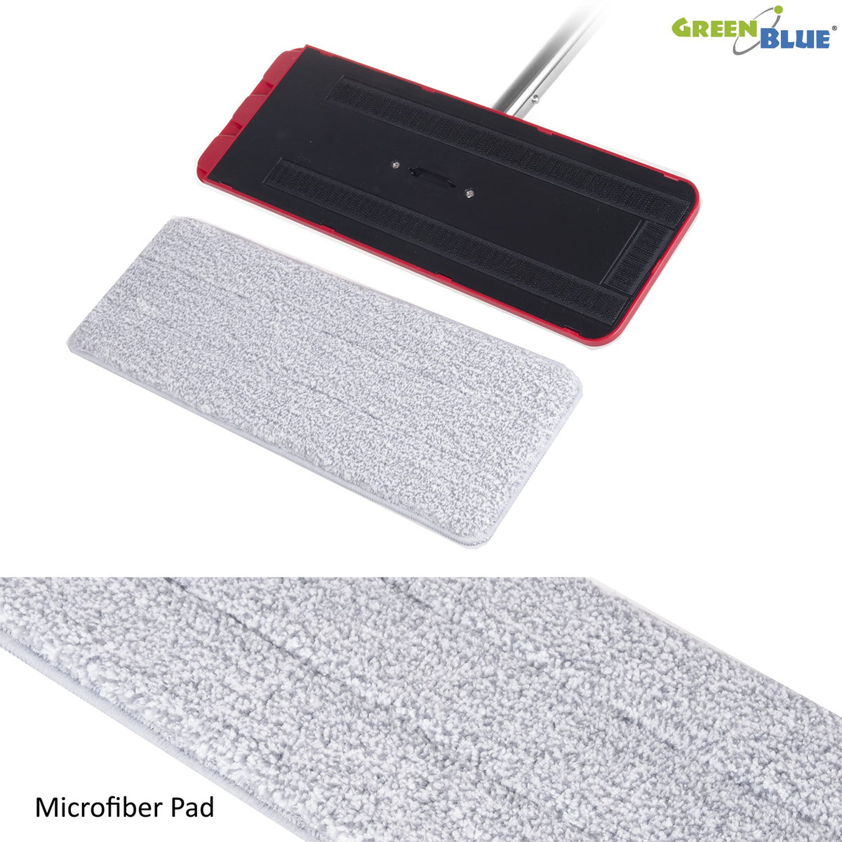 PremiumLine plokščio šluostos įdėklas, pilkas, sustiprinti pluoštai, tinka MaxiClean GB850 GB870 microfibra HQ, MaxiClean GB851 - gaukdaugiau.lt