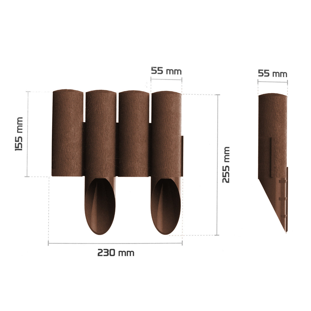 Sodo palisade PremiumLine Standartinė ruda - gaukdaugiau.lt