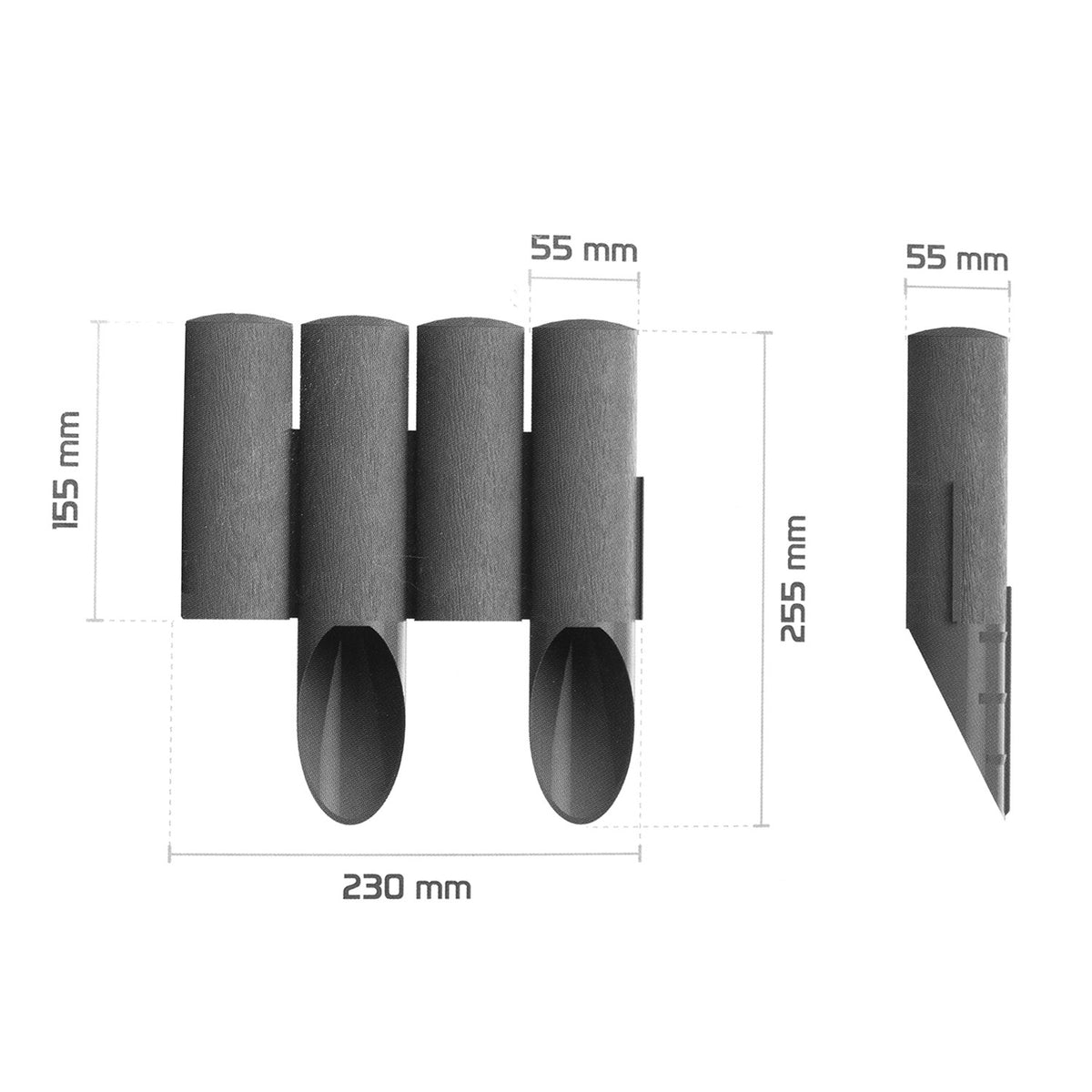 Sodo palisade PremiumLine Grafito standartas - gaukdaugiau.lt