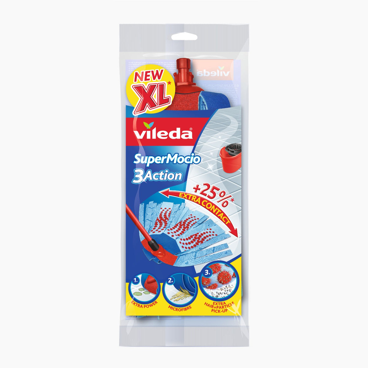 PremiumLine SuperMocio 3Action Velour šluotelės įdėklas - gaukdaugiau.lt