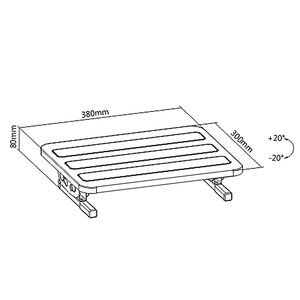 "PremiumLine" ergonominis pėdų pakojis, pakojis, be perstojo reguliuojamo kampo, MC-831 - gaukdaugiau.lt