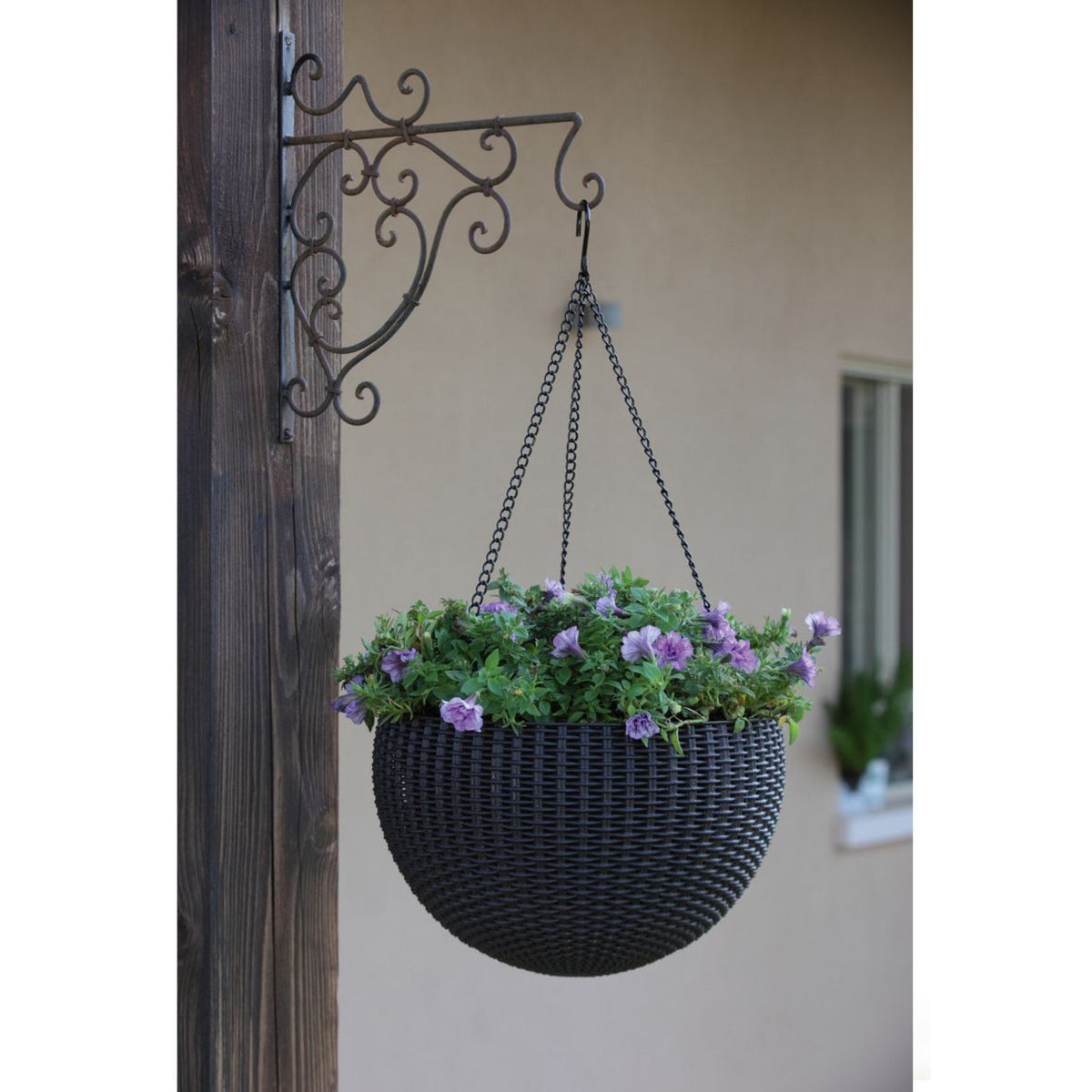 Pakabuko puodas PremiumLine Sphere Planter ruda - gaukdaugiau.lt