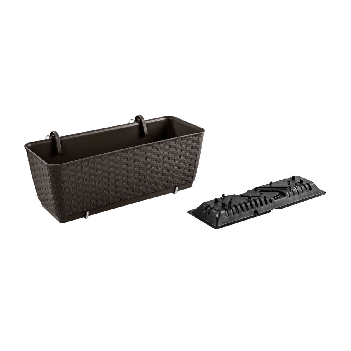 Rattan puodas su kabliukais Ratolla DRL400PW umbra - gaukdaugiau.lt