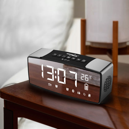„PremiumLine“ radijo laikrodis su Bluetooth, FM, aux-in, 6W, temperatūros rodikliu, aliarmu, laikrodžiu, 2200 mAh akumuliatoriumi, GB200 - gaukdaugiau.lt