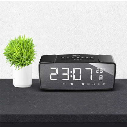 „PremiumLine“ radijo laikrodis su Bluetooth, FM, aux-in, 6W, temperatūros rodikliu, aliarmu, laikrodžiu, 2200 mAh akumuliatoriumi, GB200 - gaukdaugiau.lt