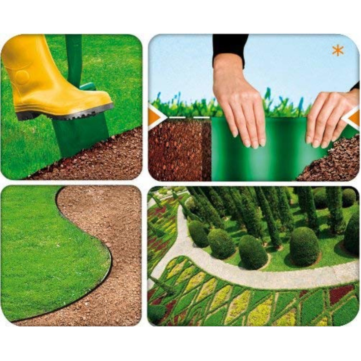 Sodo briauna banguota 15cm x 9m PremiumLine žalia - gaukdaugiau.lt