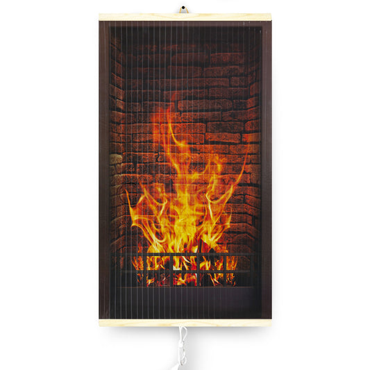Infrašildytuvas – lankstus šildymo skydelis 430W PremiumLine modelis 1 židinys, matmenys 100x57 cm su reguliatoriumi - gaukdaugiau.lt